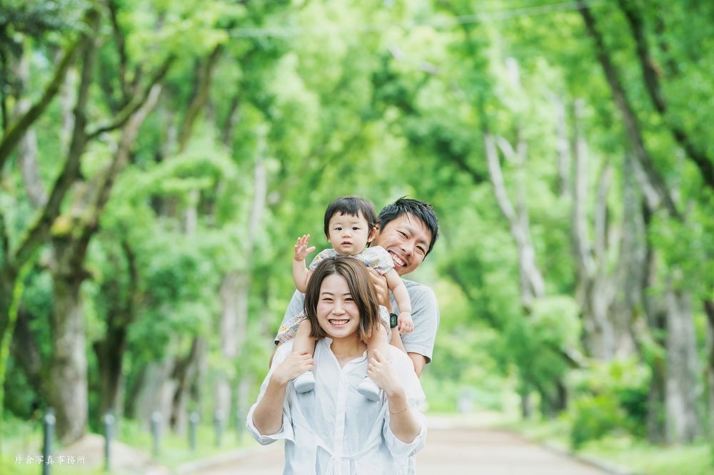 京都植物園 家族写真