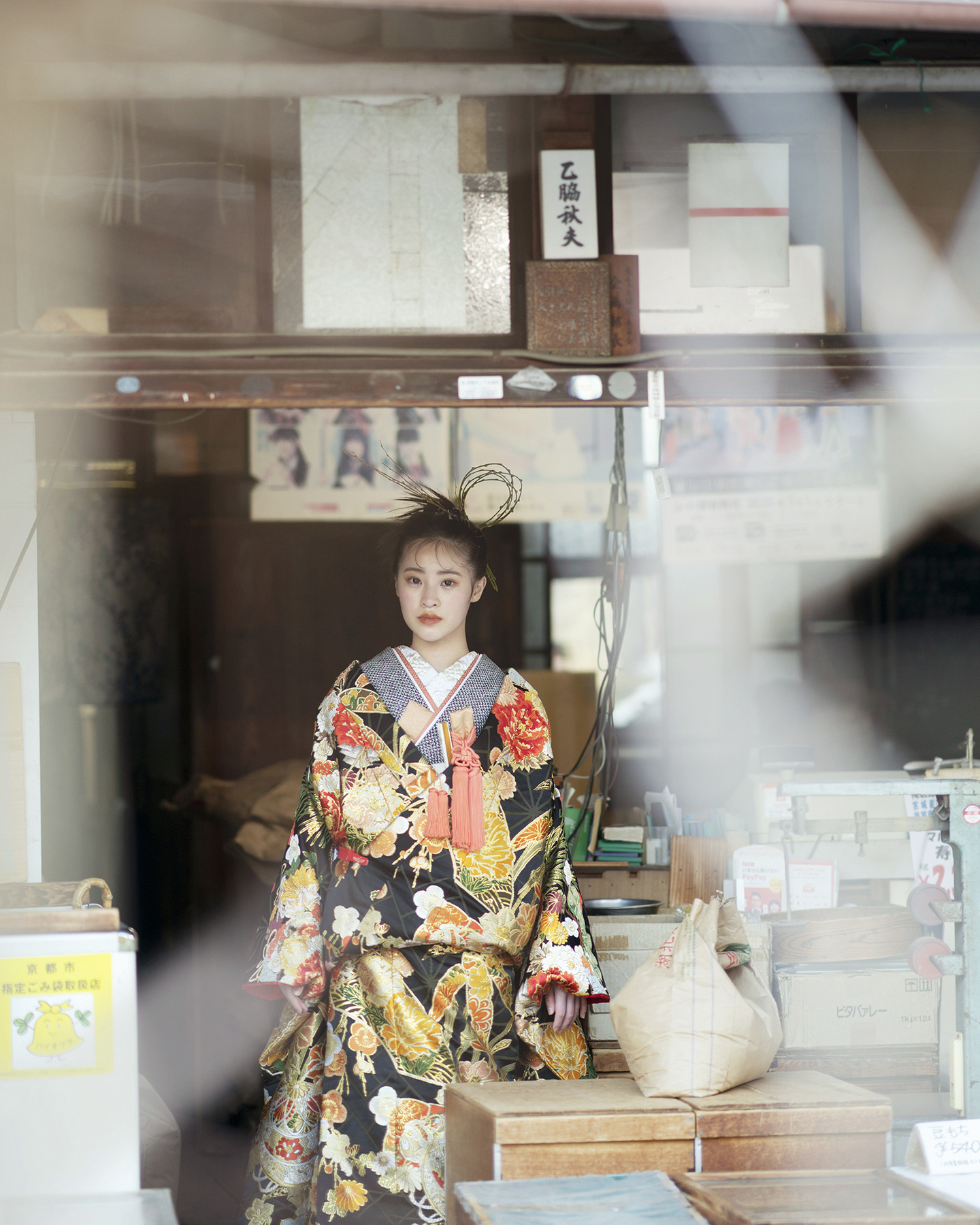 京都|昭和レトロな商店街で前撮り