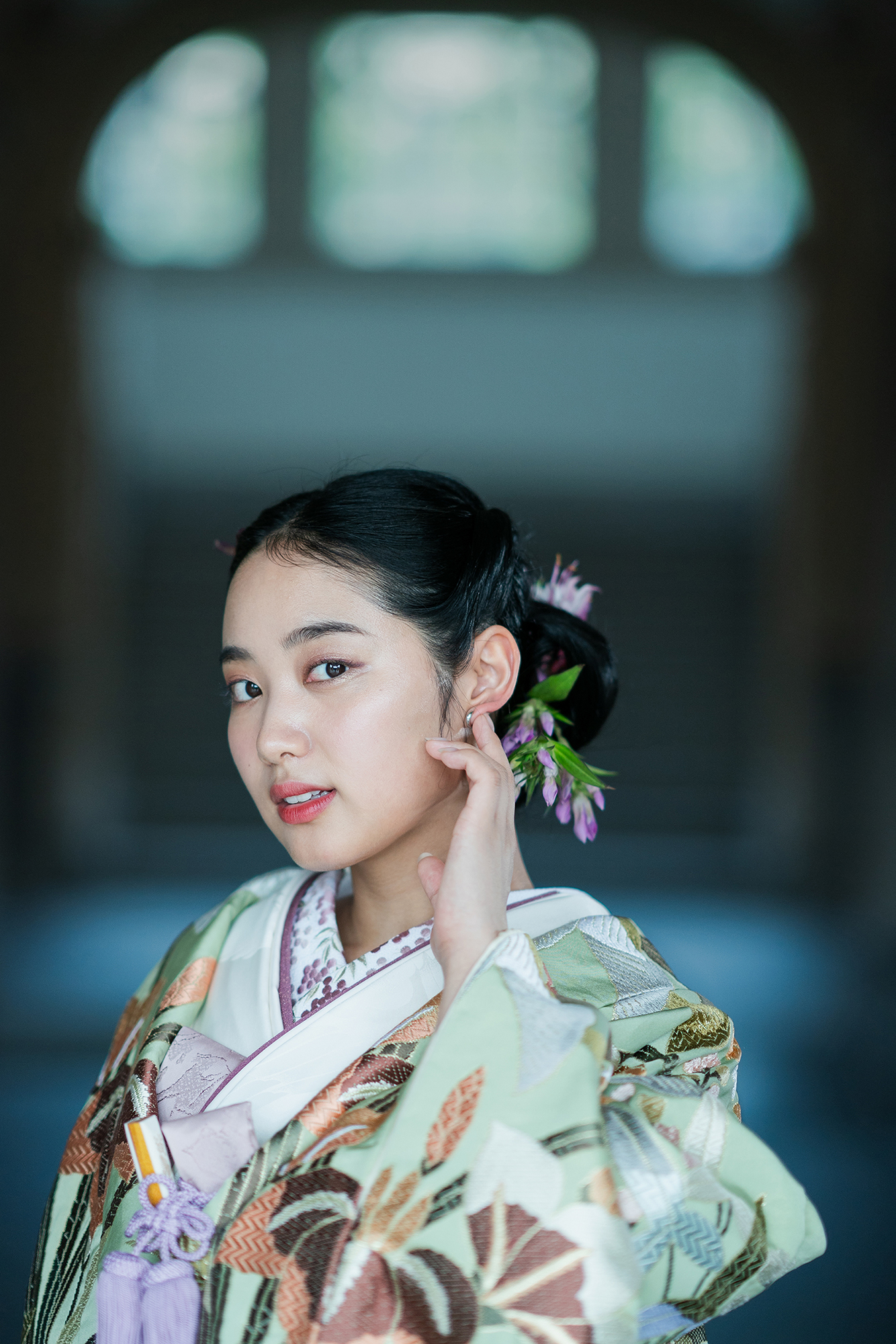 京都府庁の正面入り口付近で|片倉写真事務所