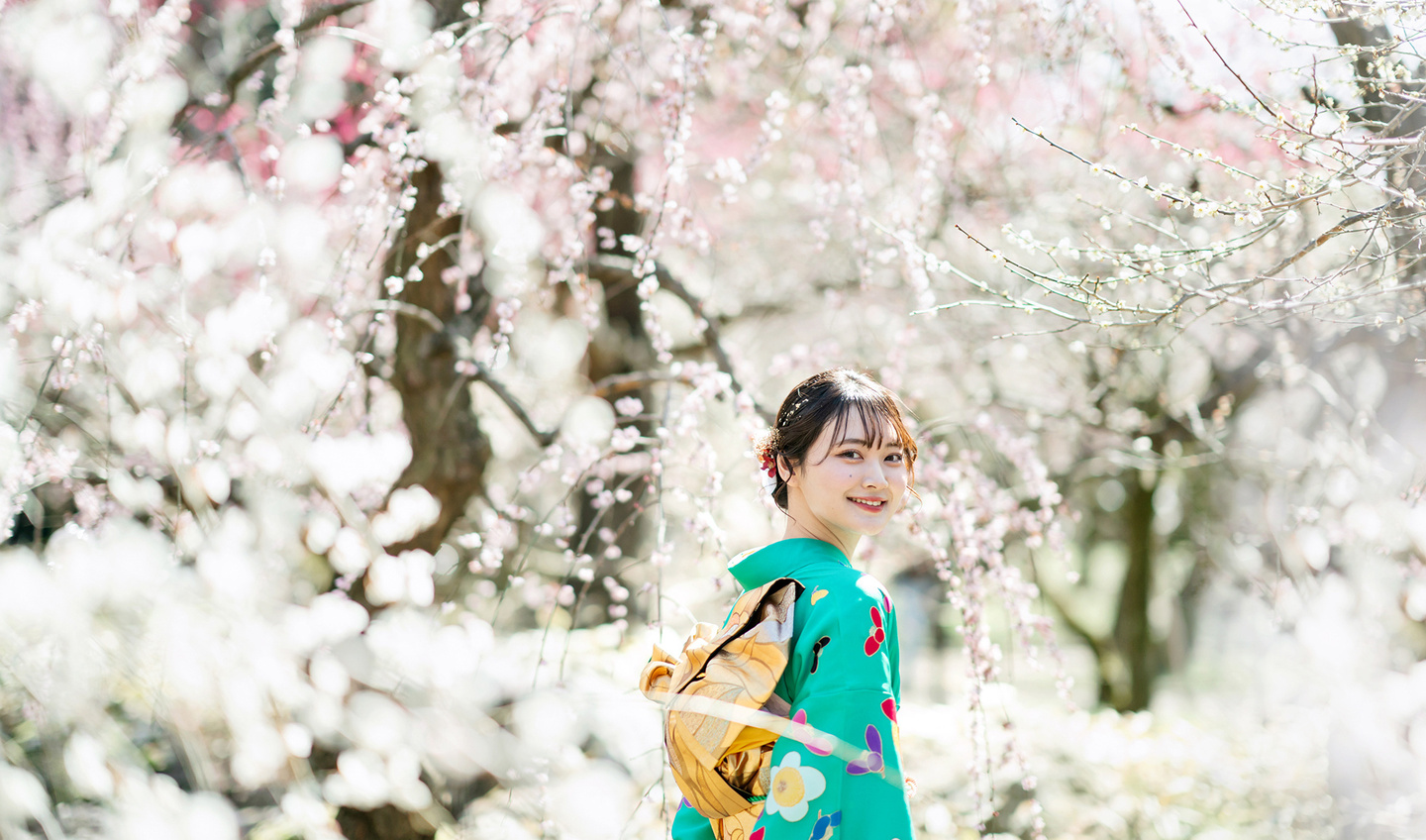 祇園と梅林を巡る成人式前撮り｜京都