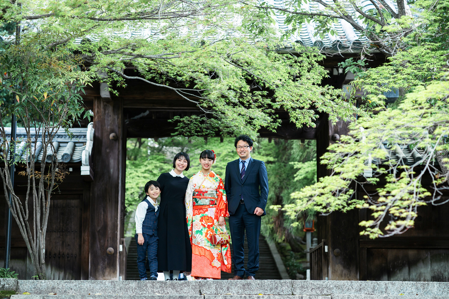 十三詣り|法輪寺|家族写真|片倉写真事務所