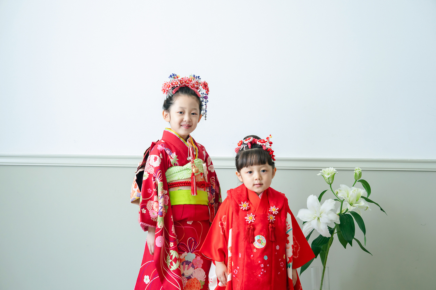 姉妹で七五三｜京都市北区の写真館