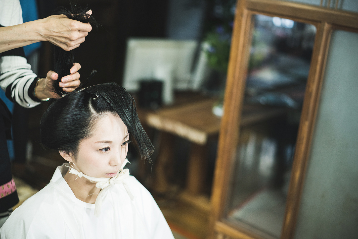 角隠し,地毛結い,前撮,髪結い