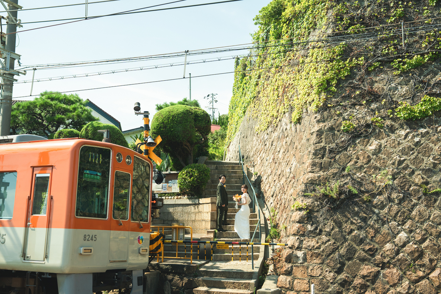 グッゲンハイム邸|電車|結婚式前撮り|katakura photo office