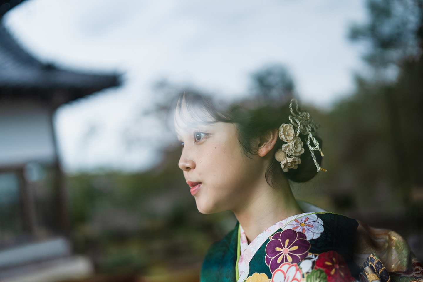 窓ガラスの中｜成人式前撮り